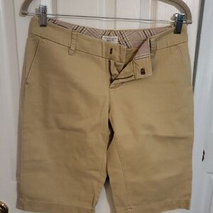 American Eagle Outfitters Tan Bermuda Shorts Classic Style